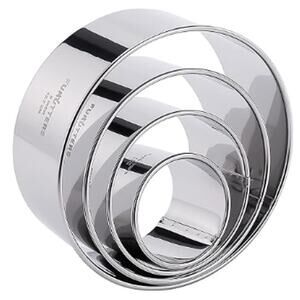 4 Pc Cookie/Biscuit Cutter Set, Heavy Duty and Reusable- Multiple Sizes